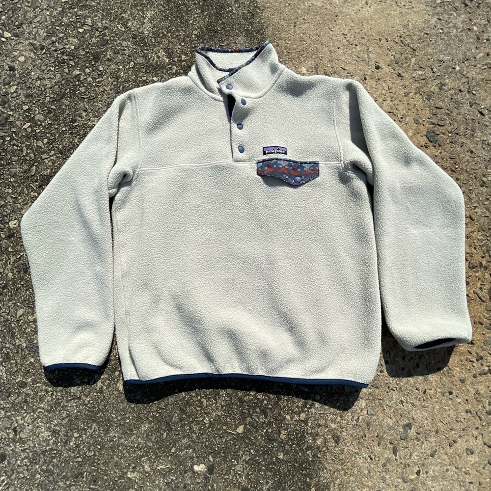 Men's Gray Fleece Sweater